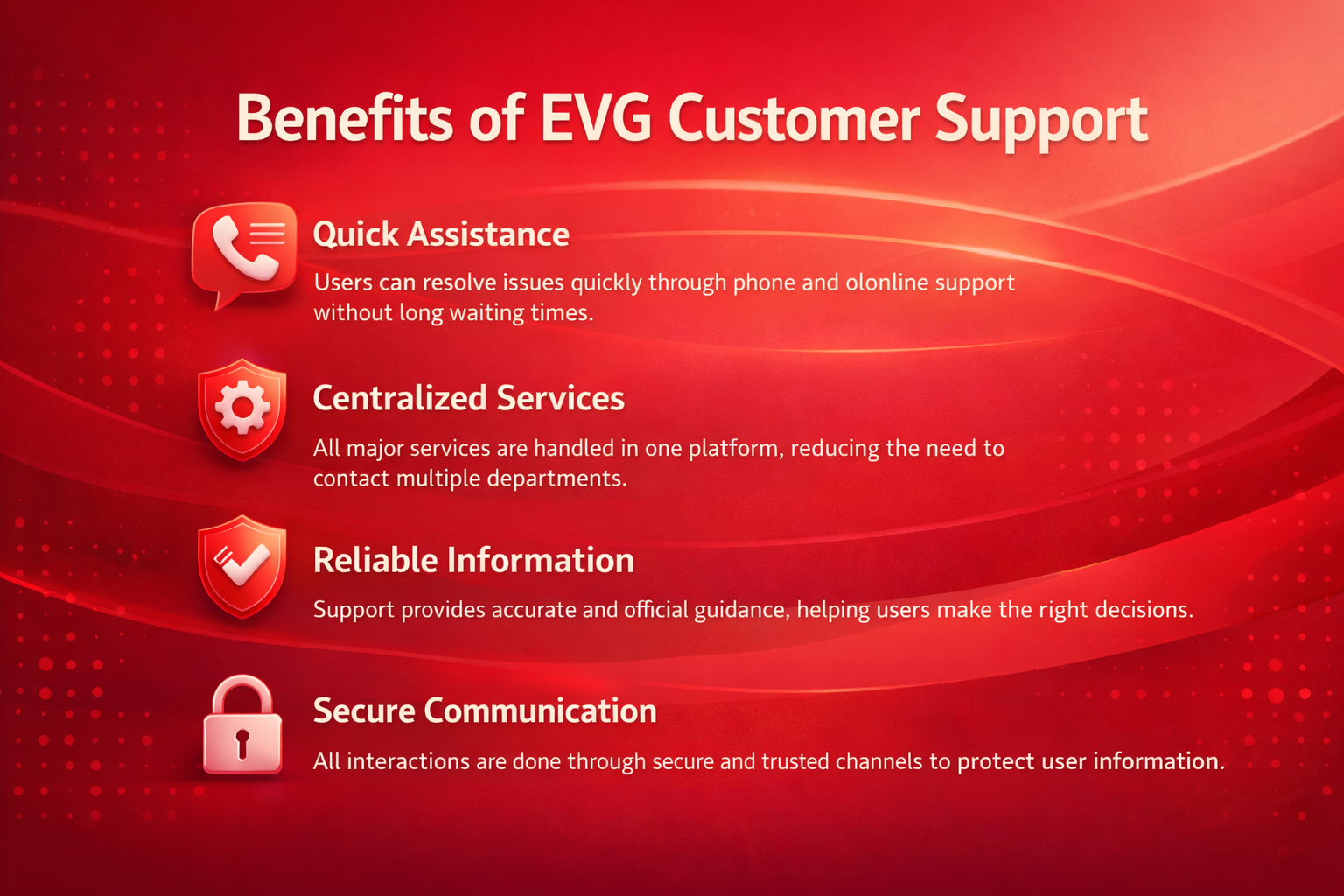 Benefits of EVG Customer Support