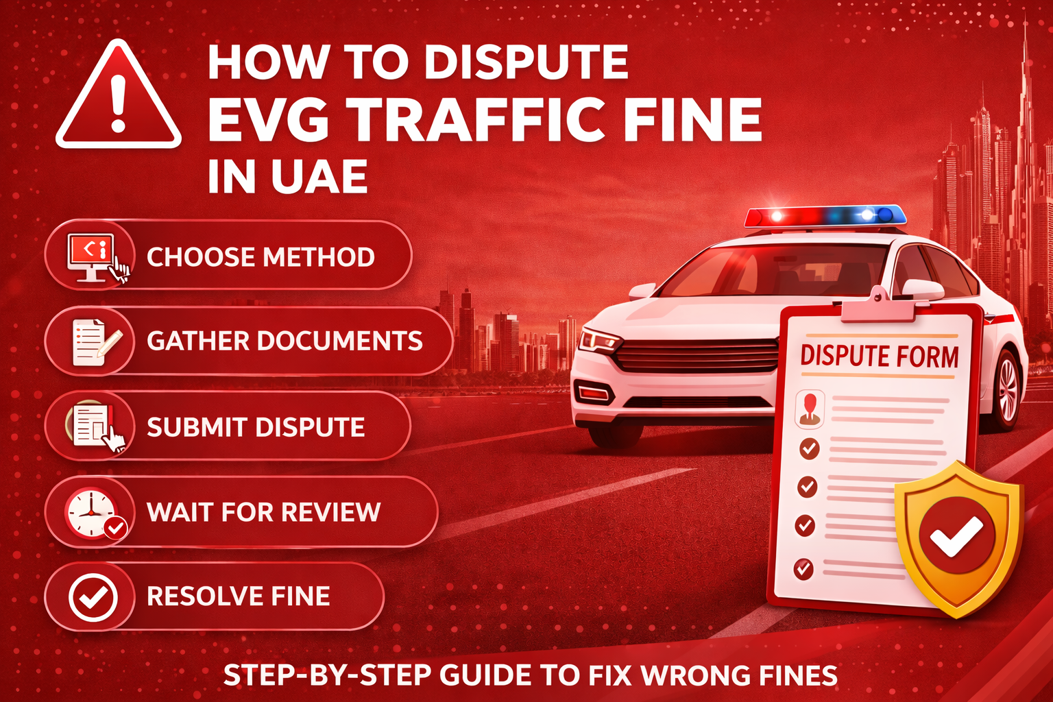 How to Dispute EVG Traffic Fine in UAE