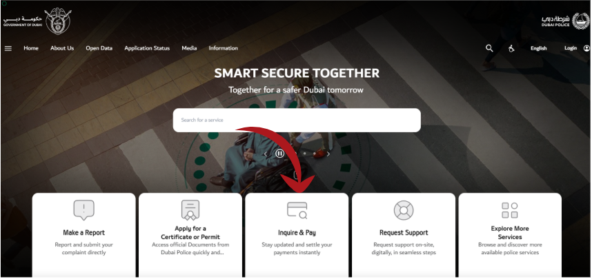 Pay Fine Using Dubai Police Website