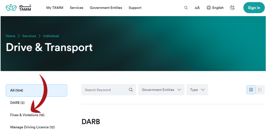 Click Fines and Violations